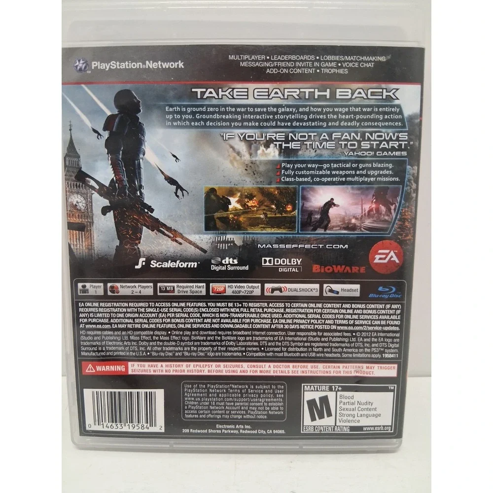 Playstation 3 Mass Effect 3